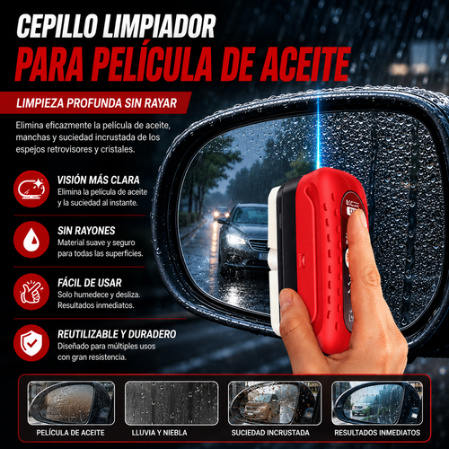 Limpiador de película de aceite para parabrisas 🏆
